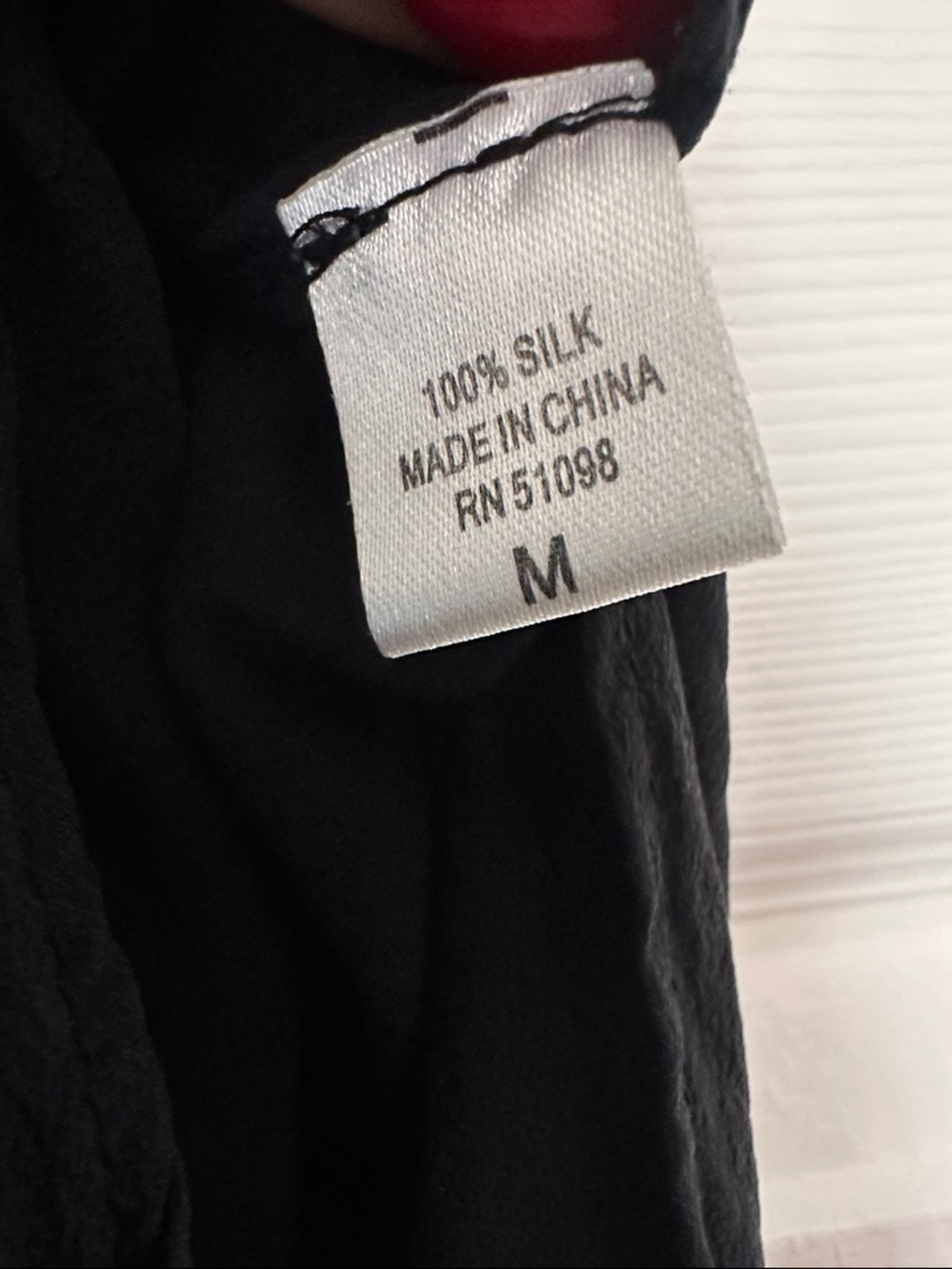 Acrobat 100% Silk Black Short Sleeve Draped High Low Tee - Picture 5 of 7